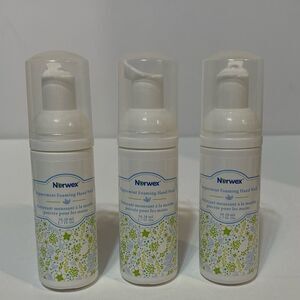 Norwex Peppermint Foaming Hand Soap Travel Set of 3 NWOT